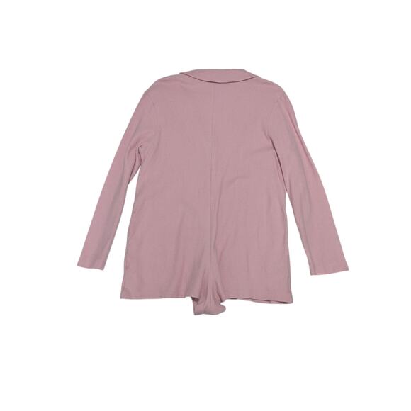 Free People FP Beach Lizzie Blazer Romper Knit Baby Pink One Piece Womens Medium - Picture 3 of 6